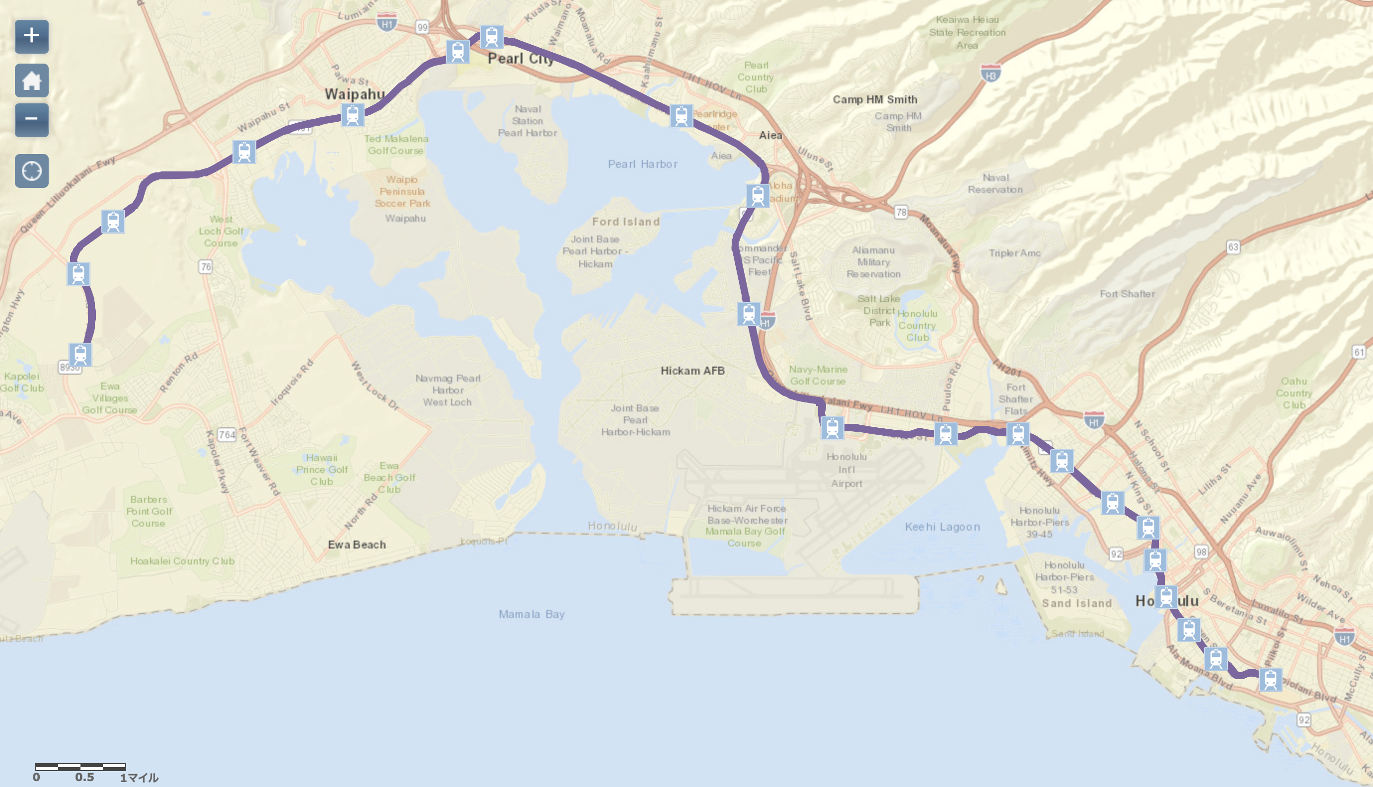 honolulu-railtransit-map