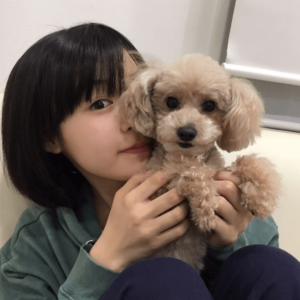 森七菜と愛犬「哲子」