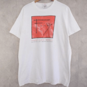 '90年代の古着、FRANK LLOYD WRIGHT USA製 『Frrwy』プリントTシャツ