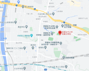 京都女子大学附属小学校の地図