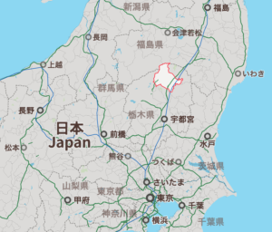 栃木県那須塩原市の地図