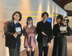 菅田将暉と有村架純とatagiとPORINの身長比較画像