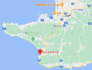 ラーメン瀬戸屋のロケ地・千葉県館山市『相浜亭』の地図