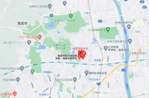 関西学院大学の地図