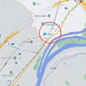 中村佳穂の地元・京都府京都市大山崎町の地図