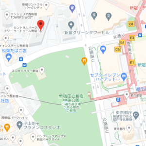 セントラルパークタワー ラ・トゥール新宿の地図